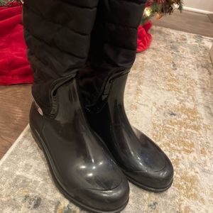 Burberry rain boots